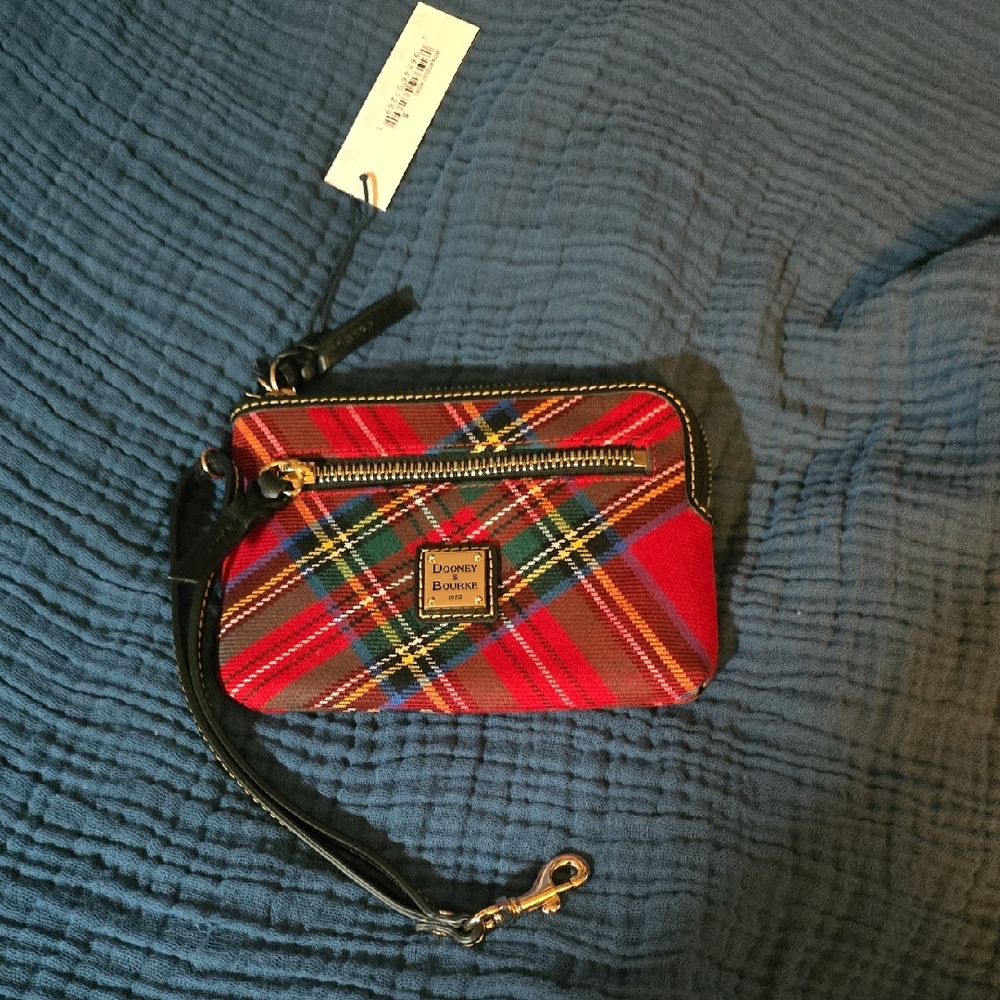 Dooney & Bourke Red and Black Clutch